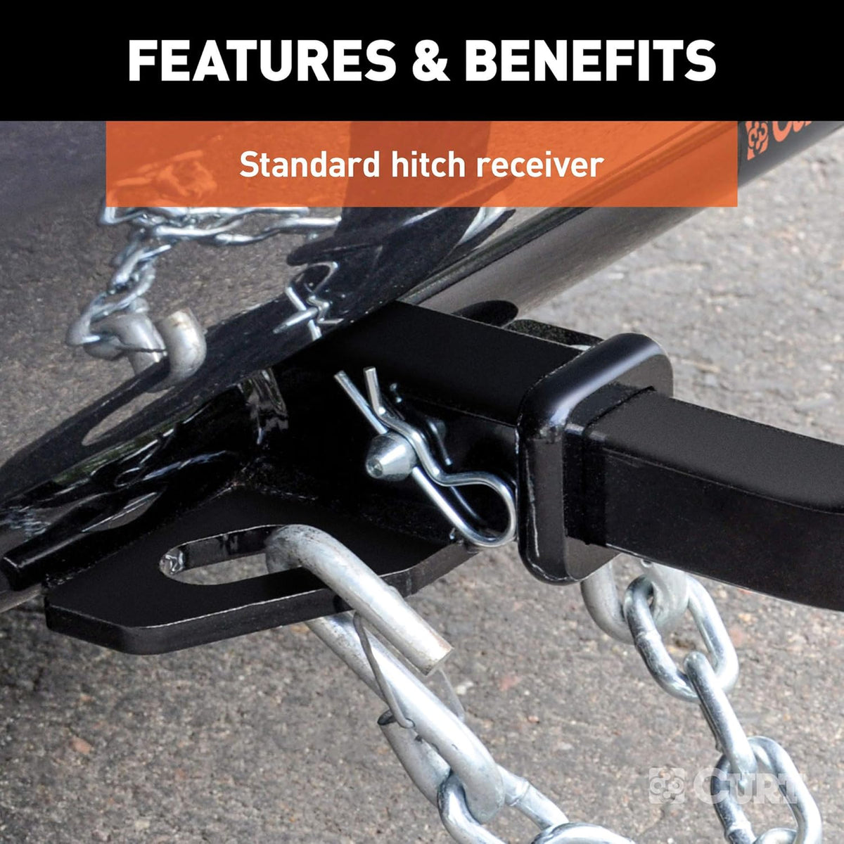Class 1 Trailer Hitch, 1-1/4-Inch Receiver O844926