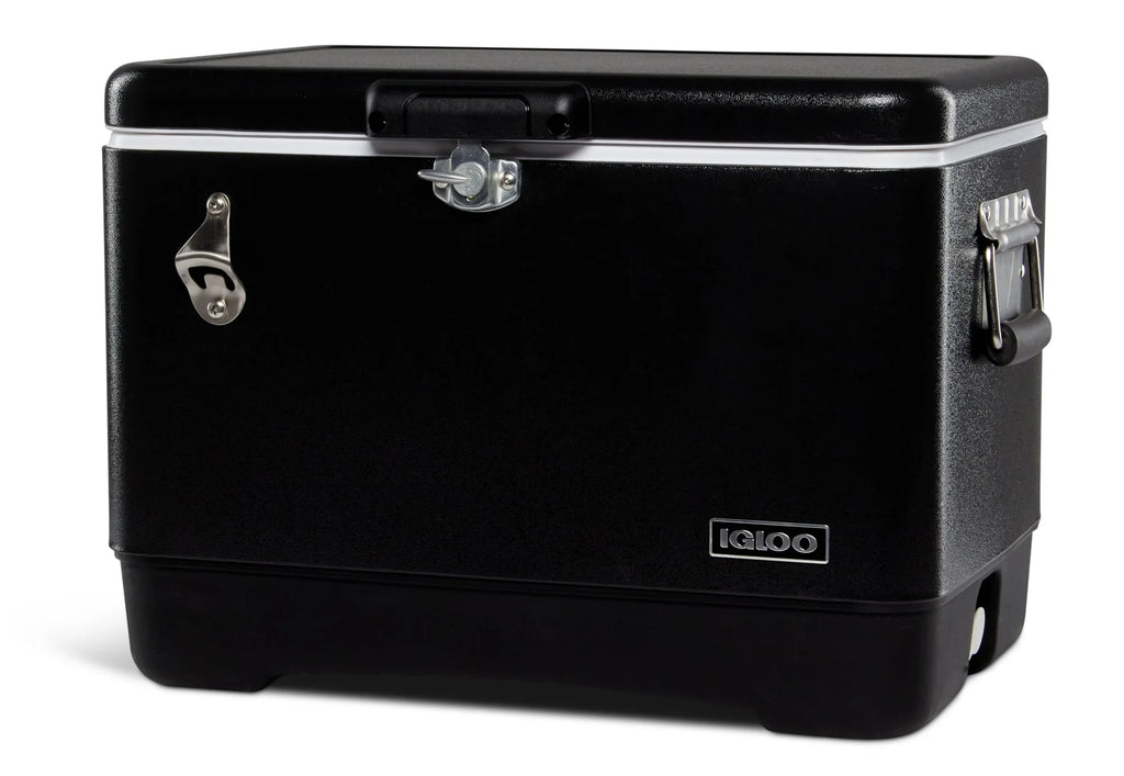 54 Qt Hard Sided Cooler, Black O8345