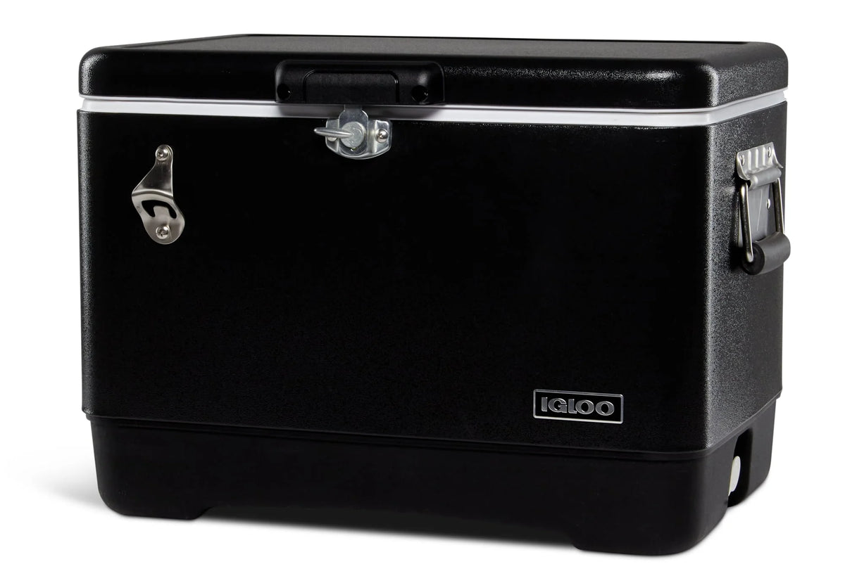 54 Qt Hard Sided Cooler, Black O8345