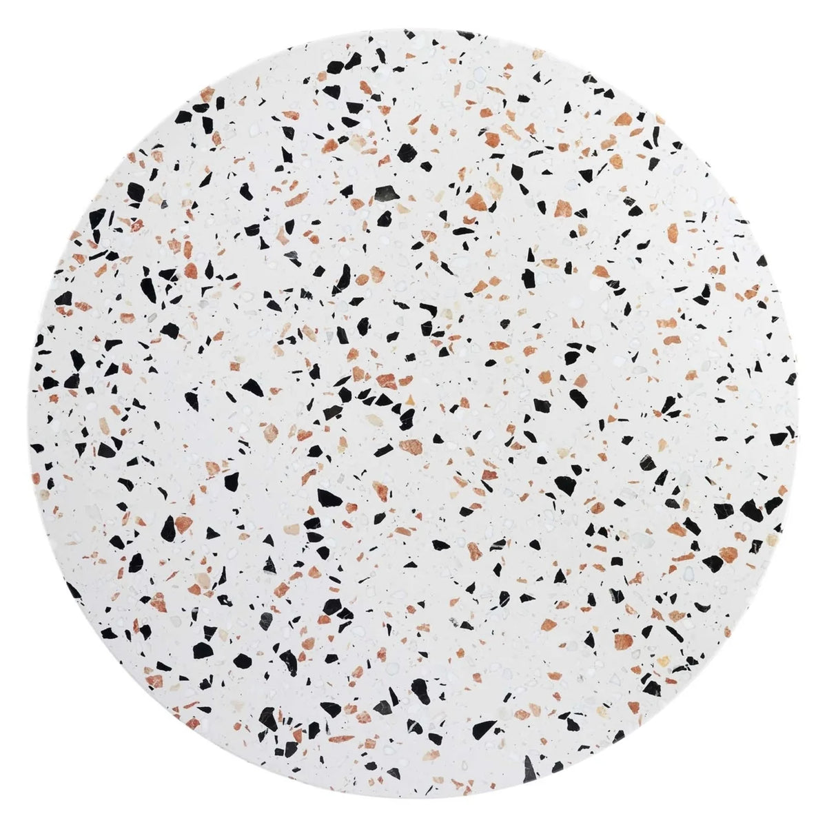 36" Round Terrazzo Metal Dining Table H401650