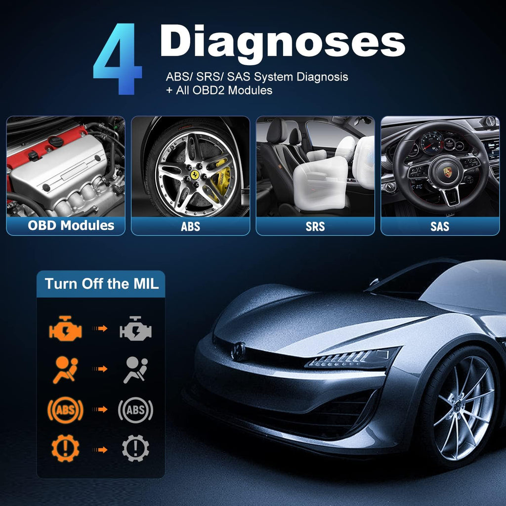 OBD2 Scanner ABS SRS Bidirectional Scan Tool W287175