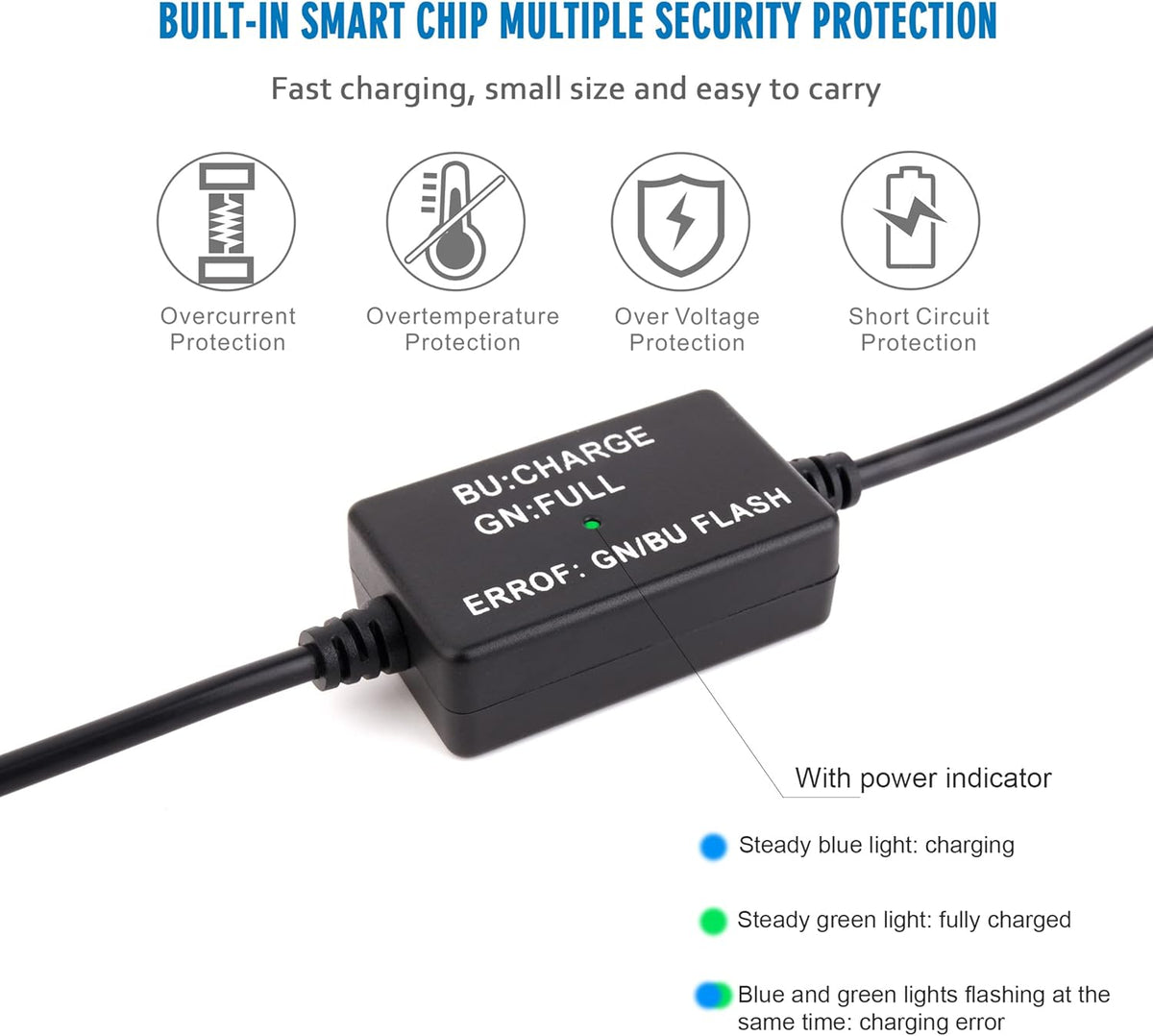 D-Tap Battery Quick Charge Power Adapter Kit for V-Mount Batteries L8348