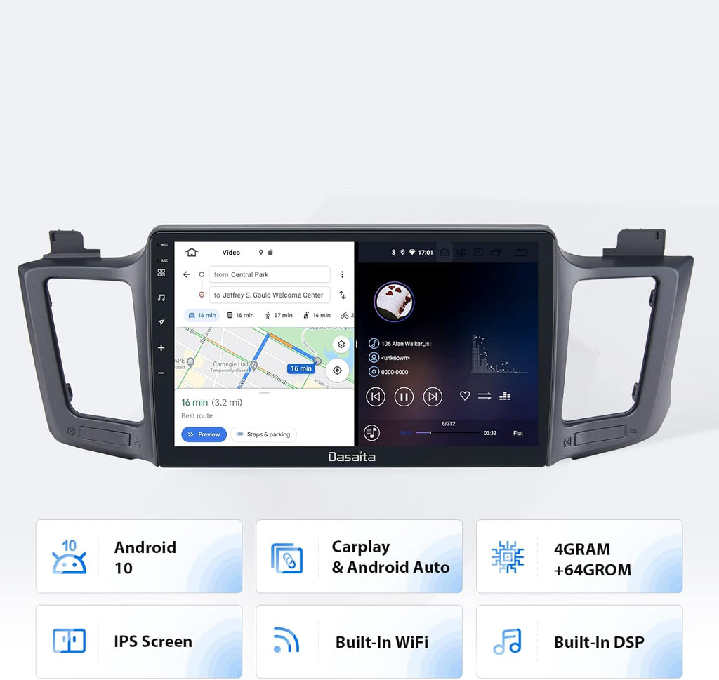 10.2 Inch Android Car Stereo with Navigation Bluetooth Touchscreen I9531