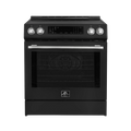 30 Induction Range with Air Fry and Self-Clean in Black and Silver T55723