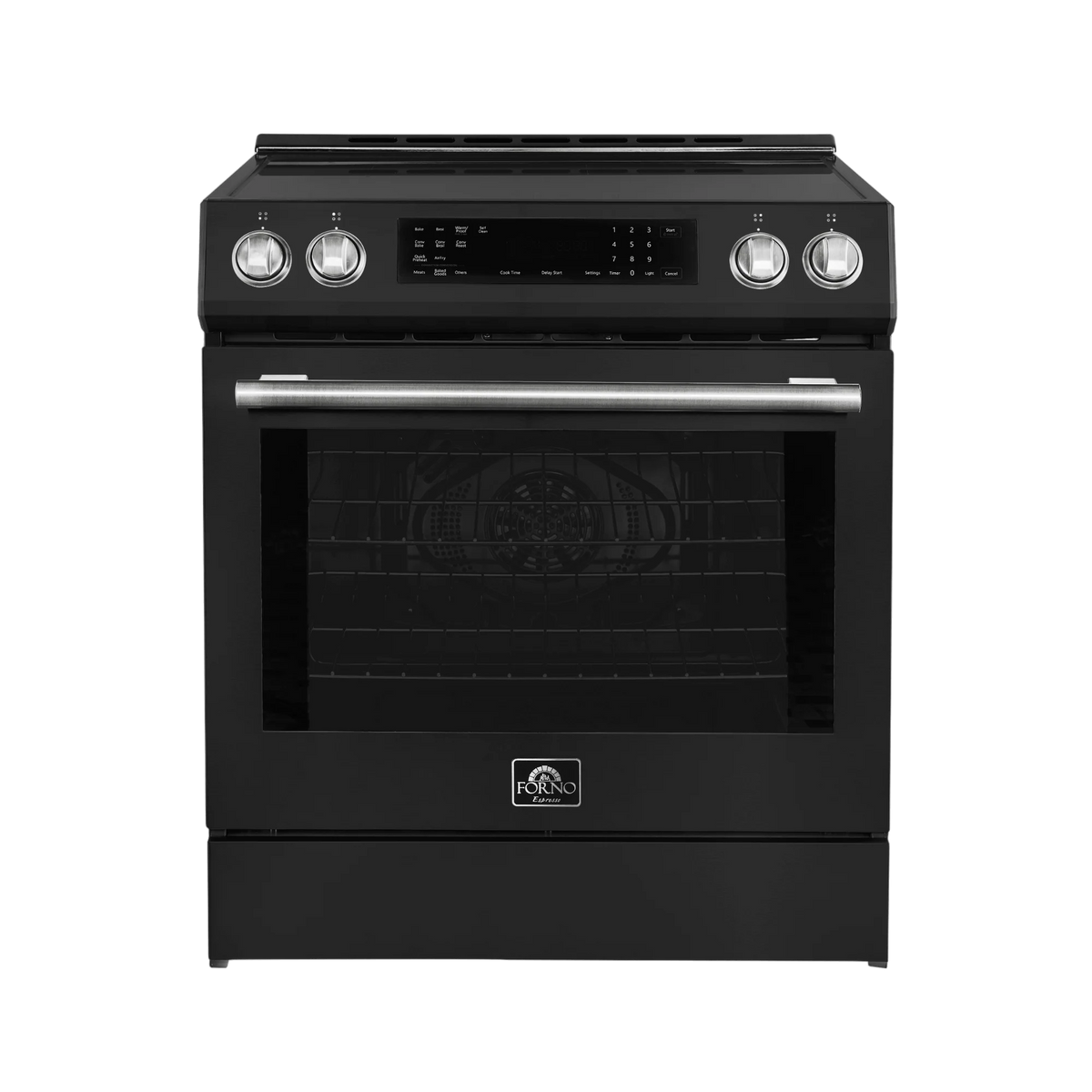 30 Induction Range with Air Fry and Self-Clean in Black and Silver T55723
