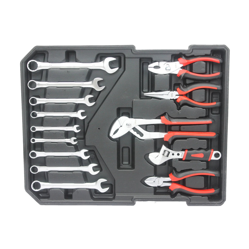 White 4 Layers Rolling Tool Box Set C139035
