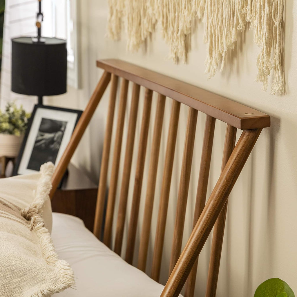 Twin Caramel Solid Wood Platform Bed I354868