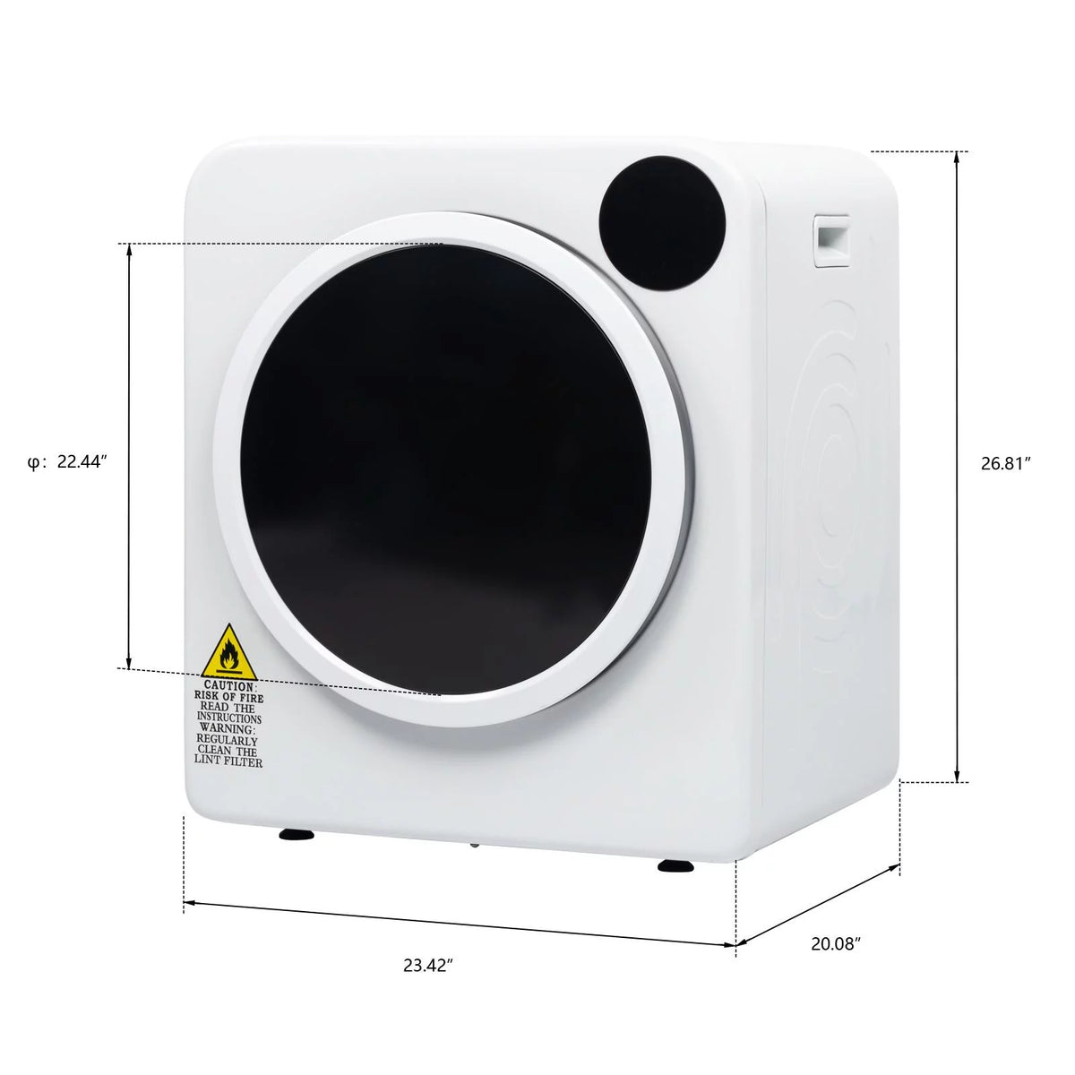 3.5 cu. ft. Portable Electric Stainless Steel Dryer P58527