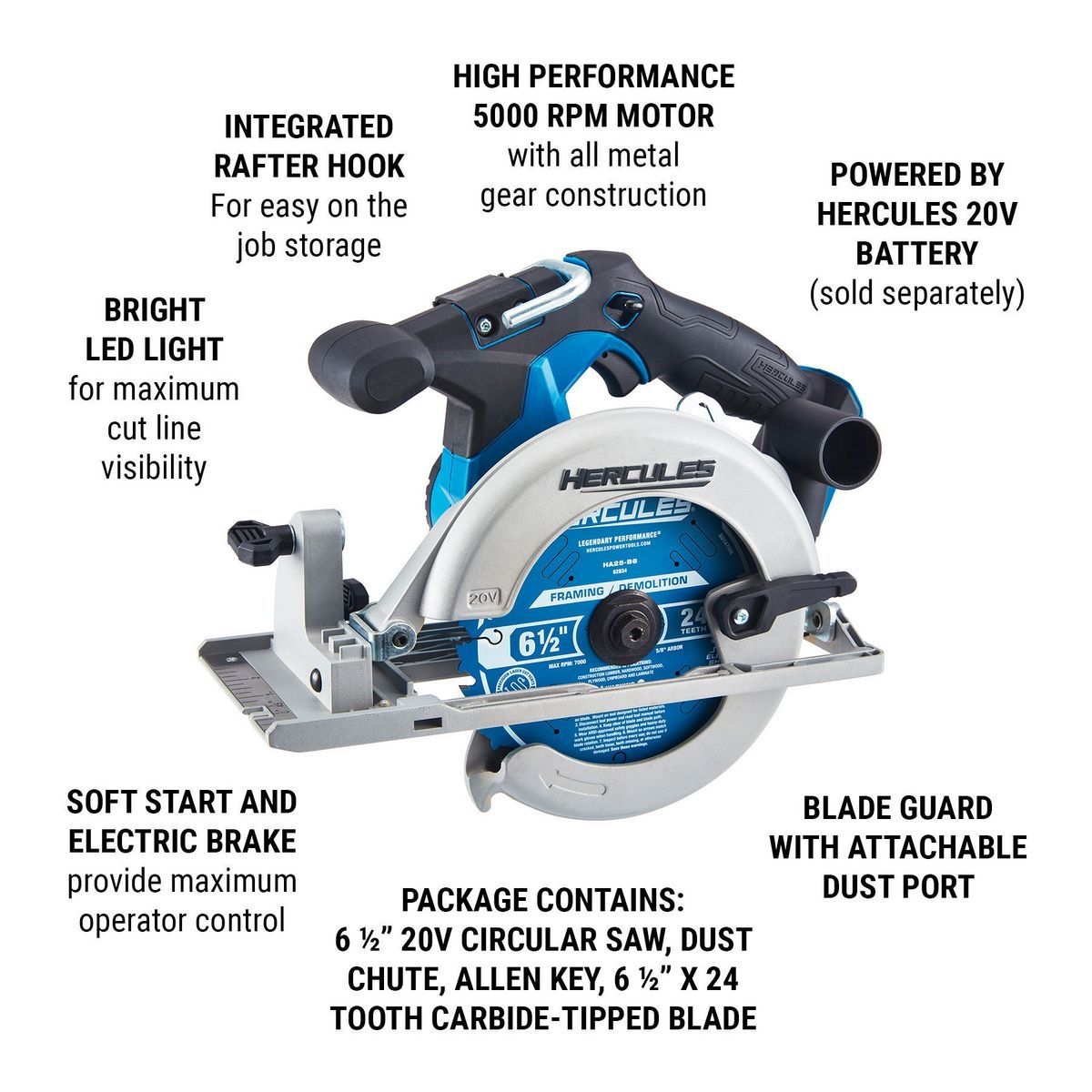 6-1/2 in. Cordless Circular Saw Y60391