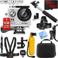 4K 170 Degree Waterproof Sports Action Camera 32GB Mount Kit D259