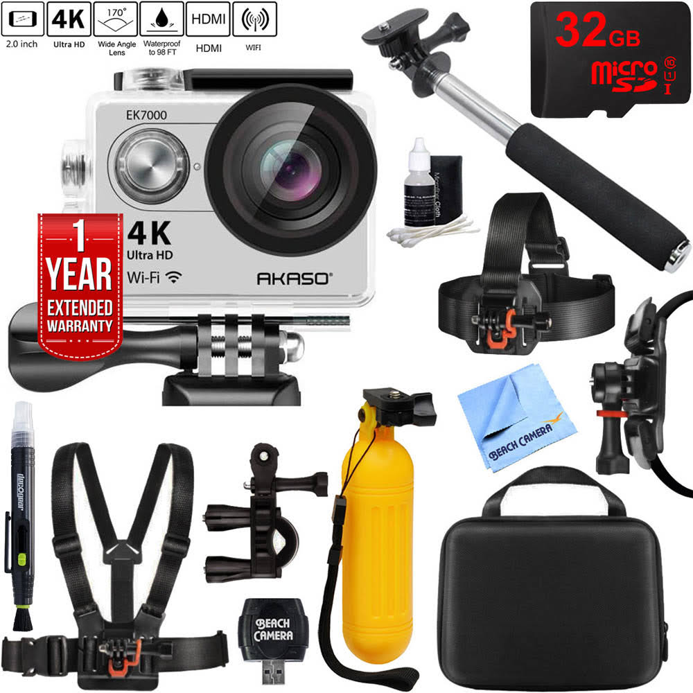 4K 170 Degree Waterproof Sports Action Camera 32GB Mount Kit D259