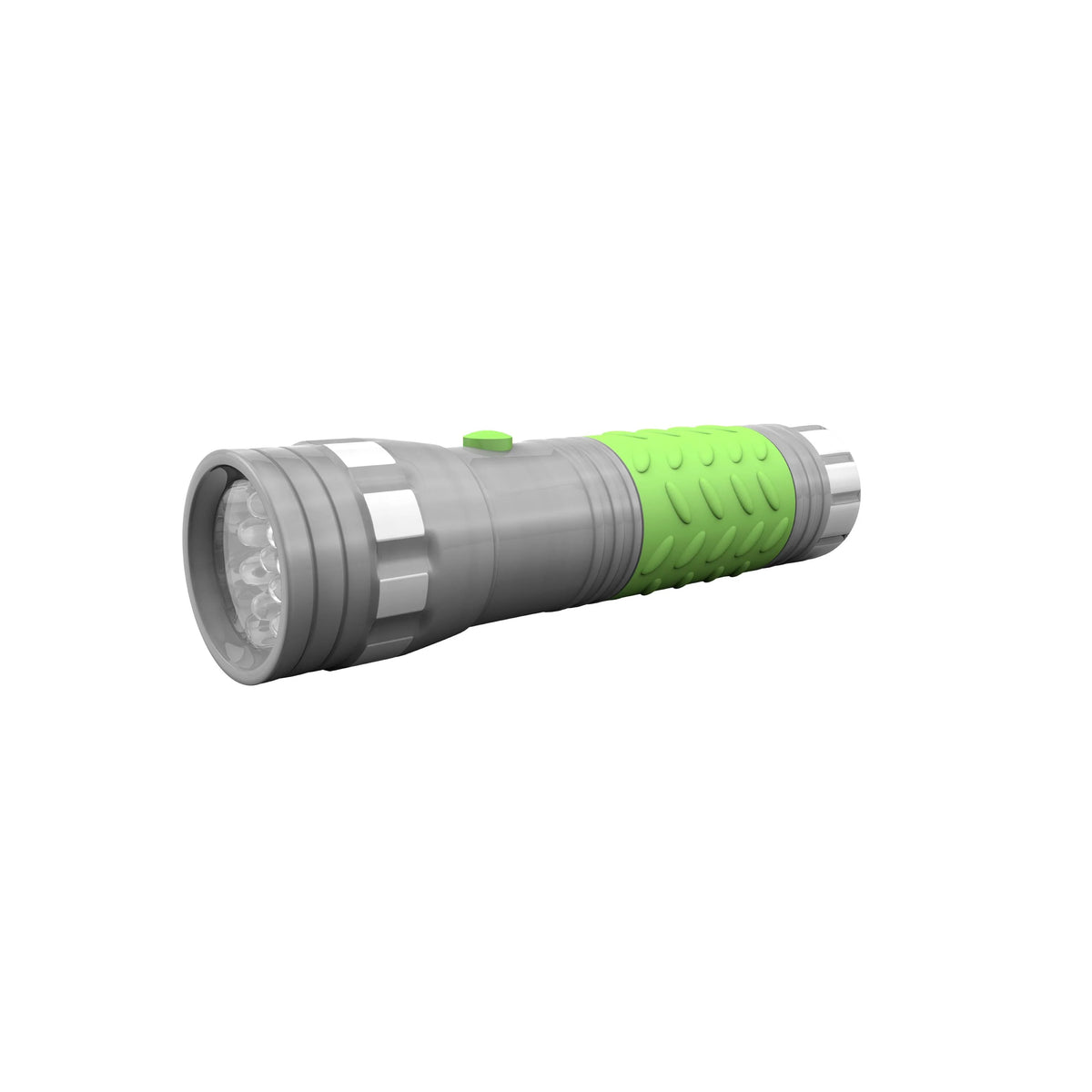 Mini LED Flashlight with Glow in the Dark Rubber Grip Y6280