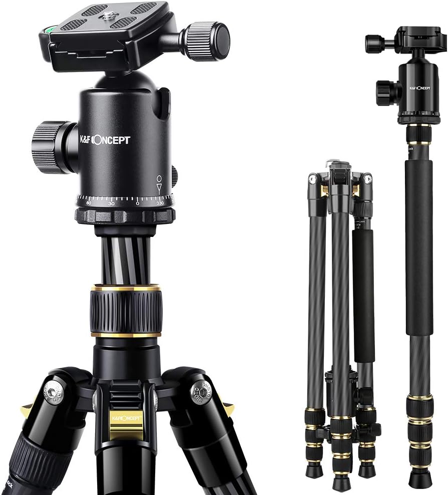 66 inch Carbon Fiber Camera Tripod with Monopod L893271