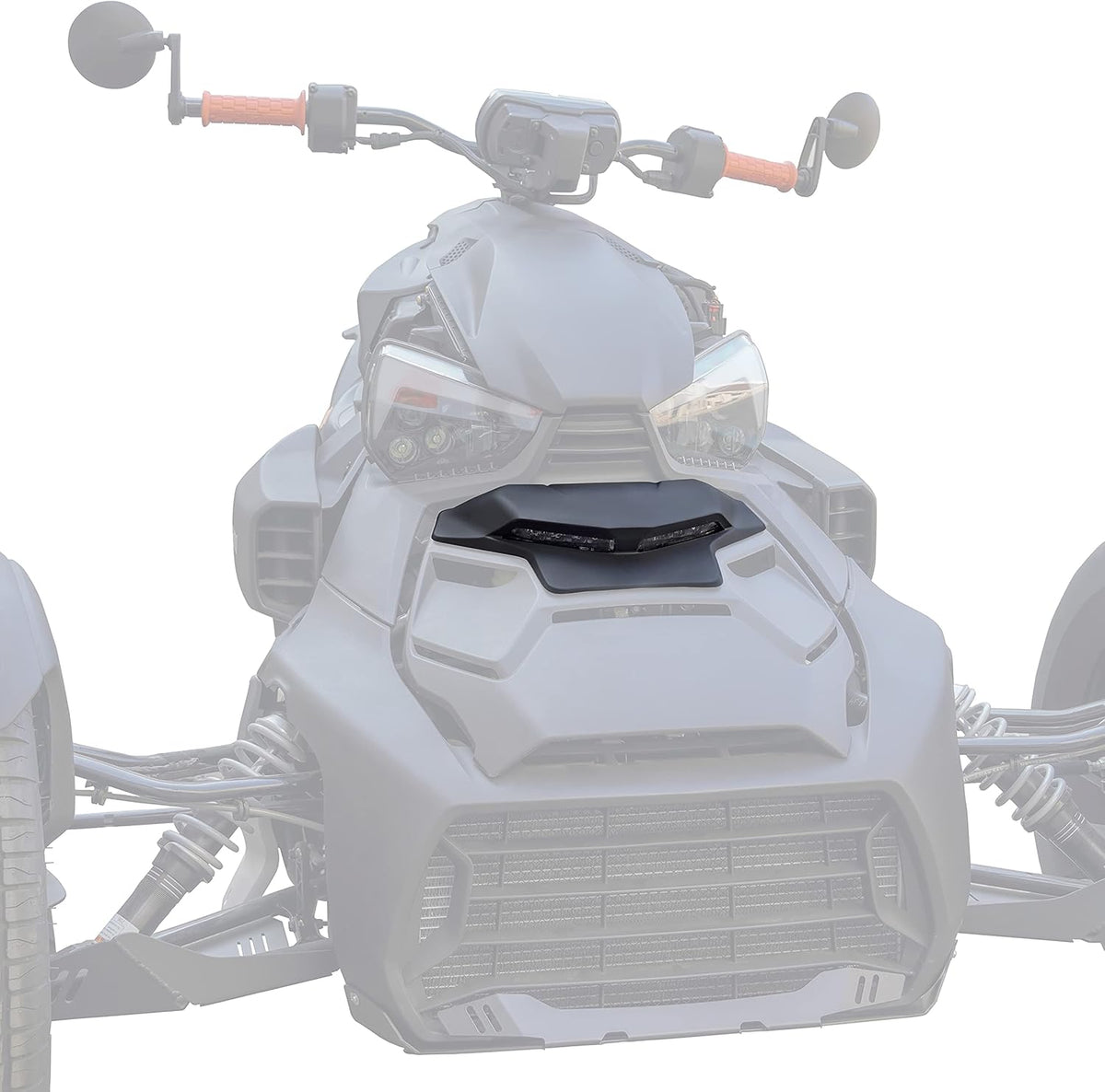 Black Hood Panel with Daytime Running Light for Can-Am Ryker V978