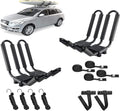 2 Pair Double Folding J Bar Kayak Rack Car Roof Carrier L531