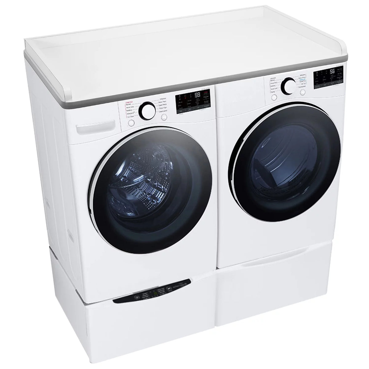Splash Proof Laminate Countertop for Washer Dryer with T-mold Bumper Edge O941908