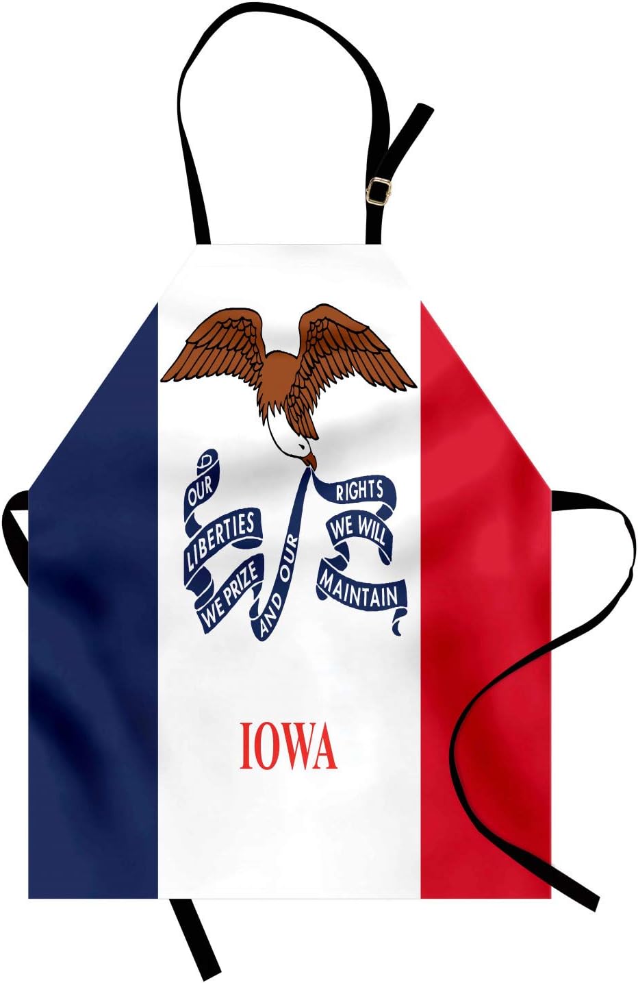 Navy Red Adult Apron B749