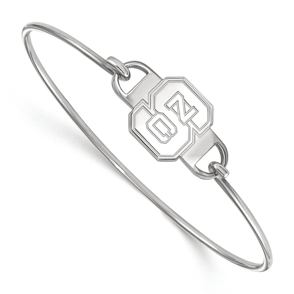 Sterling Silver Small Center Wire Bangle S94190