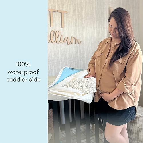 White Waterproof Crib Mattress and Toddler Bed B401353