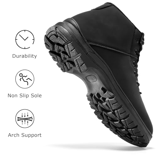 Mens Lightweight Water Resistant Mid Ankle Hiking Boots D8155