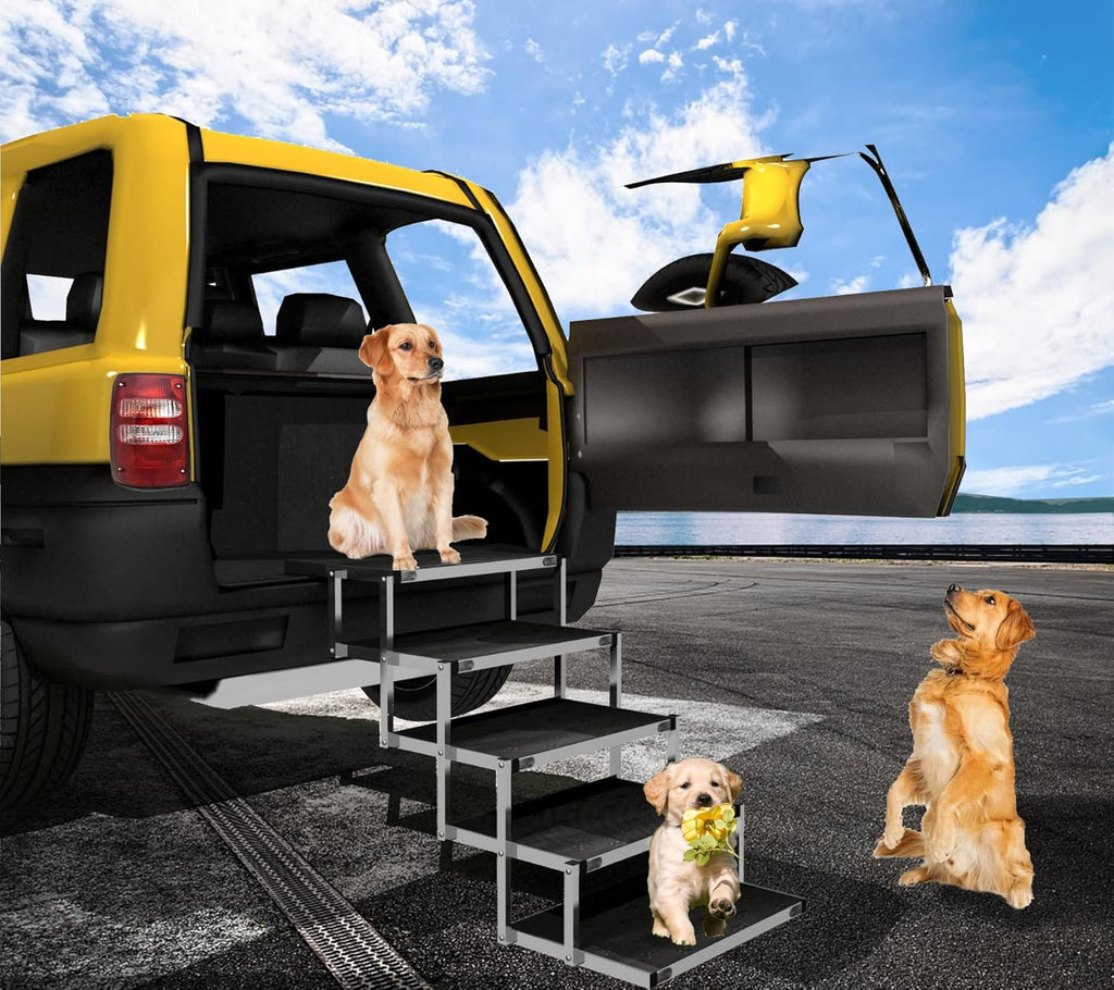 Folding Dog Ramp for Large Dogs with Non-Slip Surface W987439