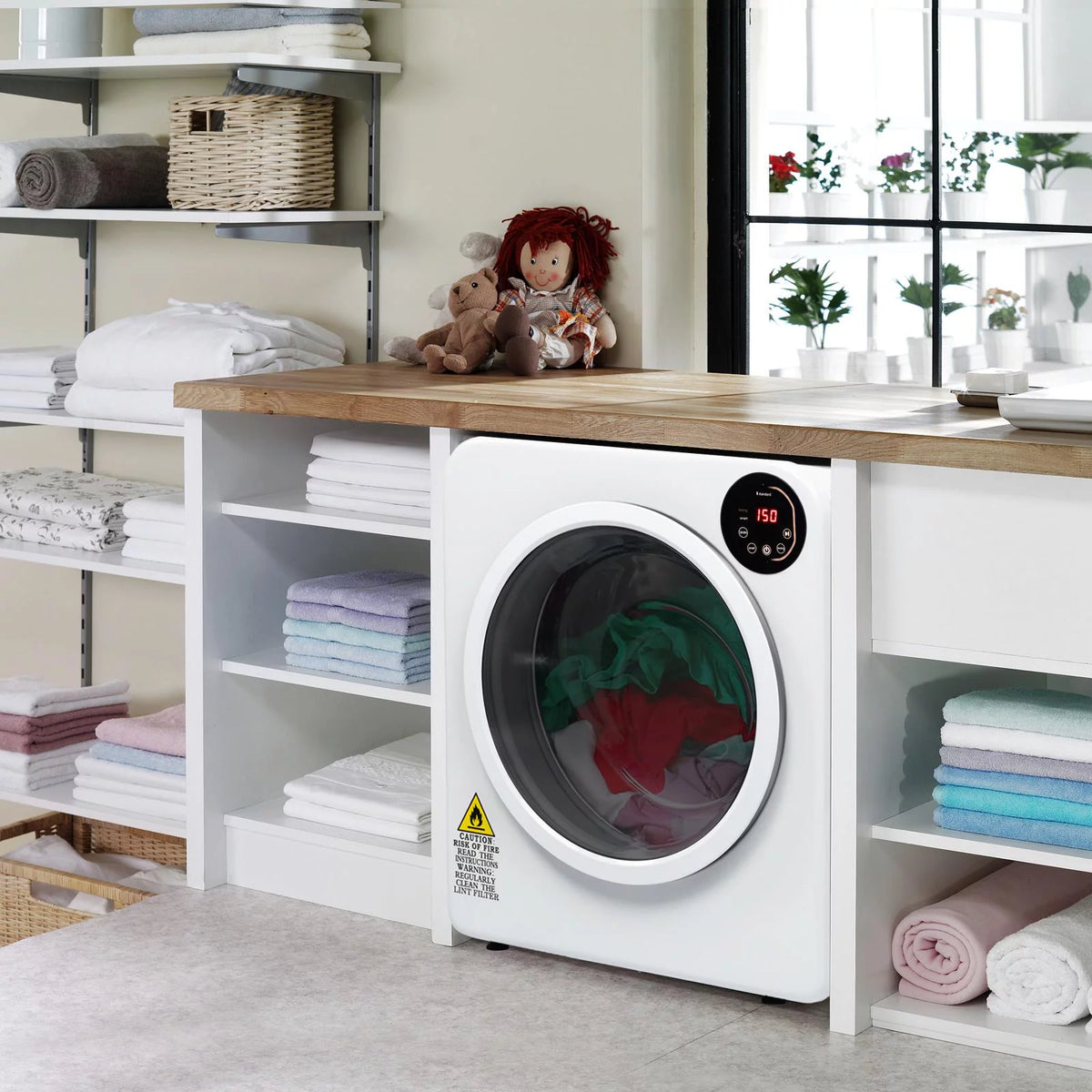 3.5 cu. ft. Portable Electric Stainless Steel Dryer P58527