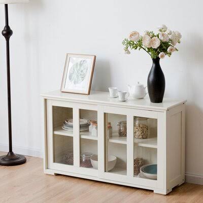 White 42x22 Wide Sideboard F804909