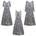 Silver Polaris Designer Print Short Sleeve Princess Cut Dress T631258