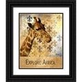 Black Ornate Wood Framed Art Print K118