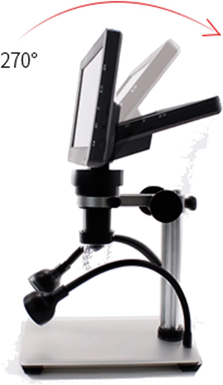 7 Digital Microscope 12MP 1080P Video with Metal Stand 2 LED Fill Lights 32G SD Card Y575