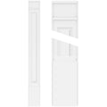 6x22W x 90x22H x 2x22P Raised Panel PVC Pilaster with Decorative Capital & Base (Pair) I4615