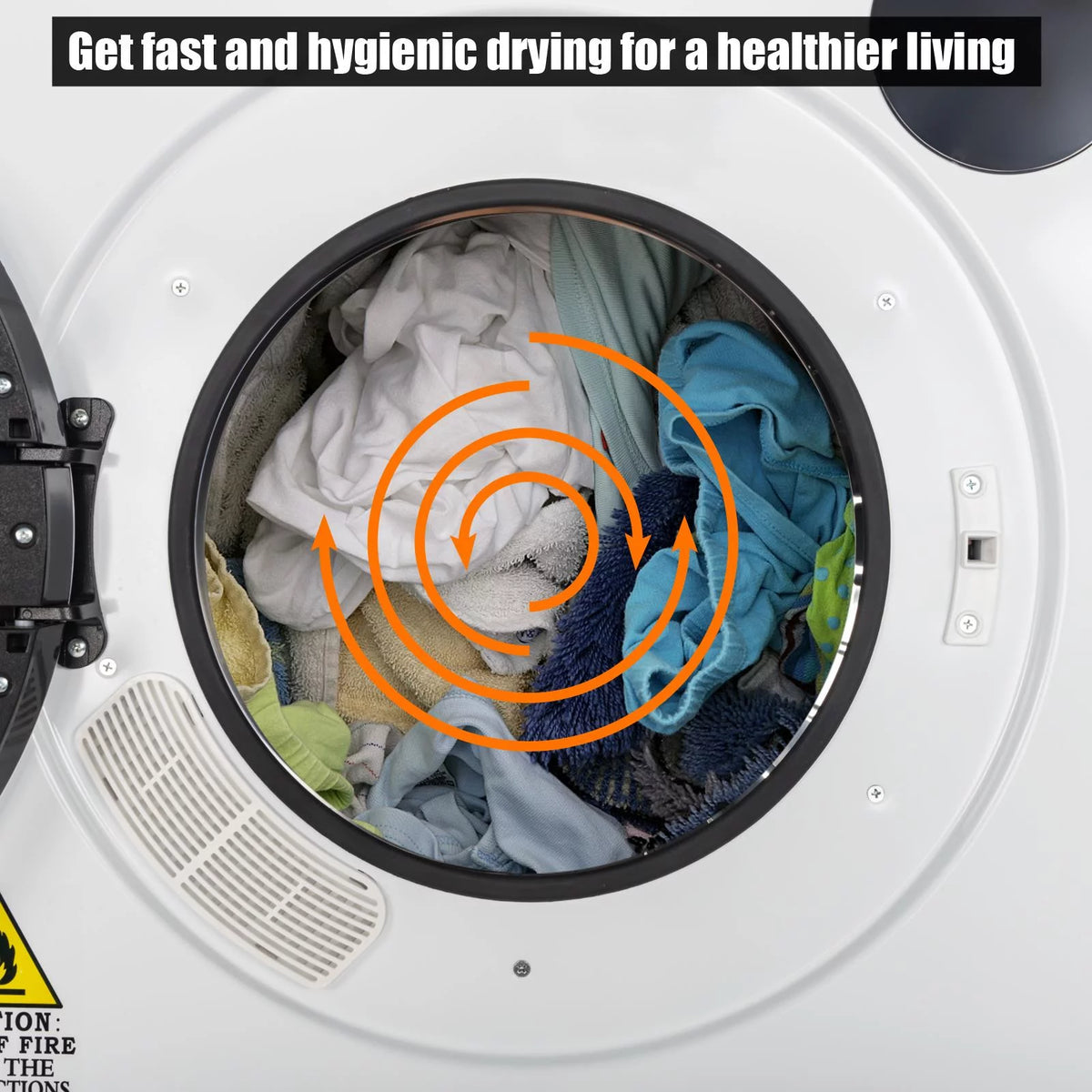 3.5 cu. ft. Portable Electric Stainless Steel Dryer P58527