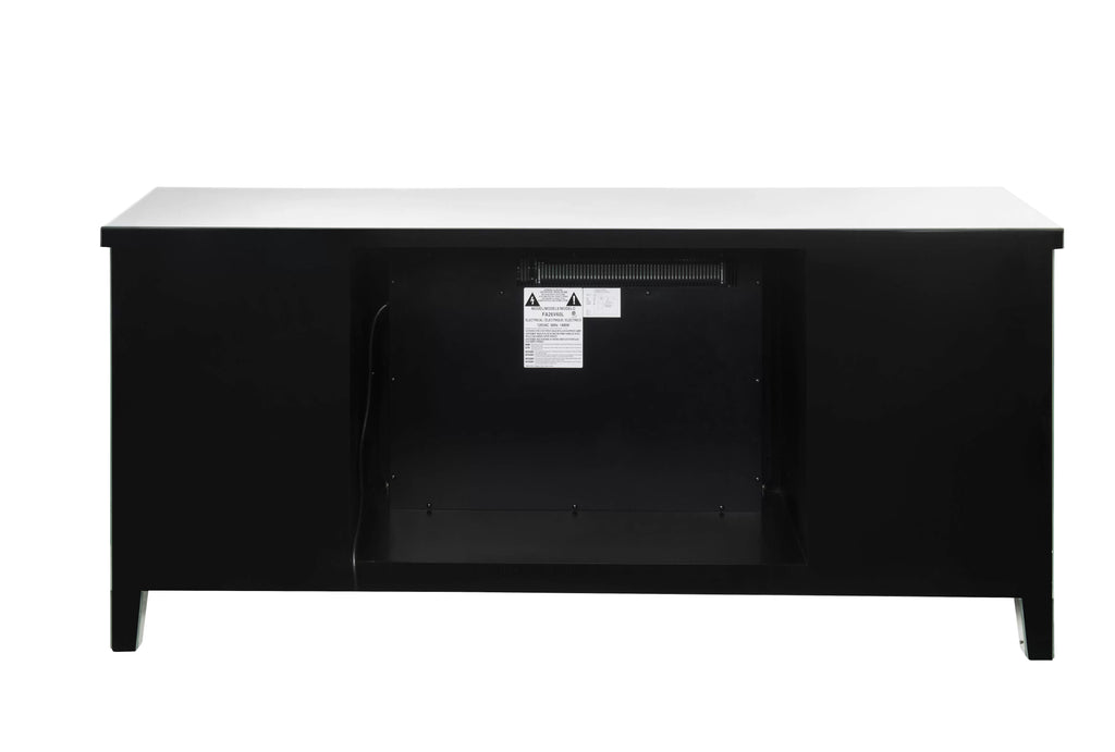 Mirrored TV Stand with Fireplace I40990