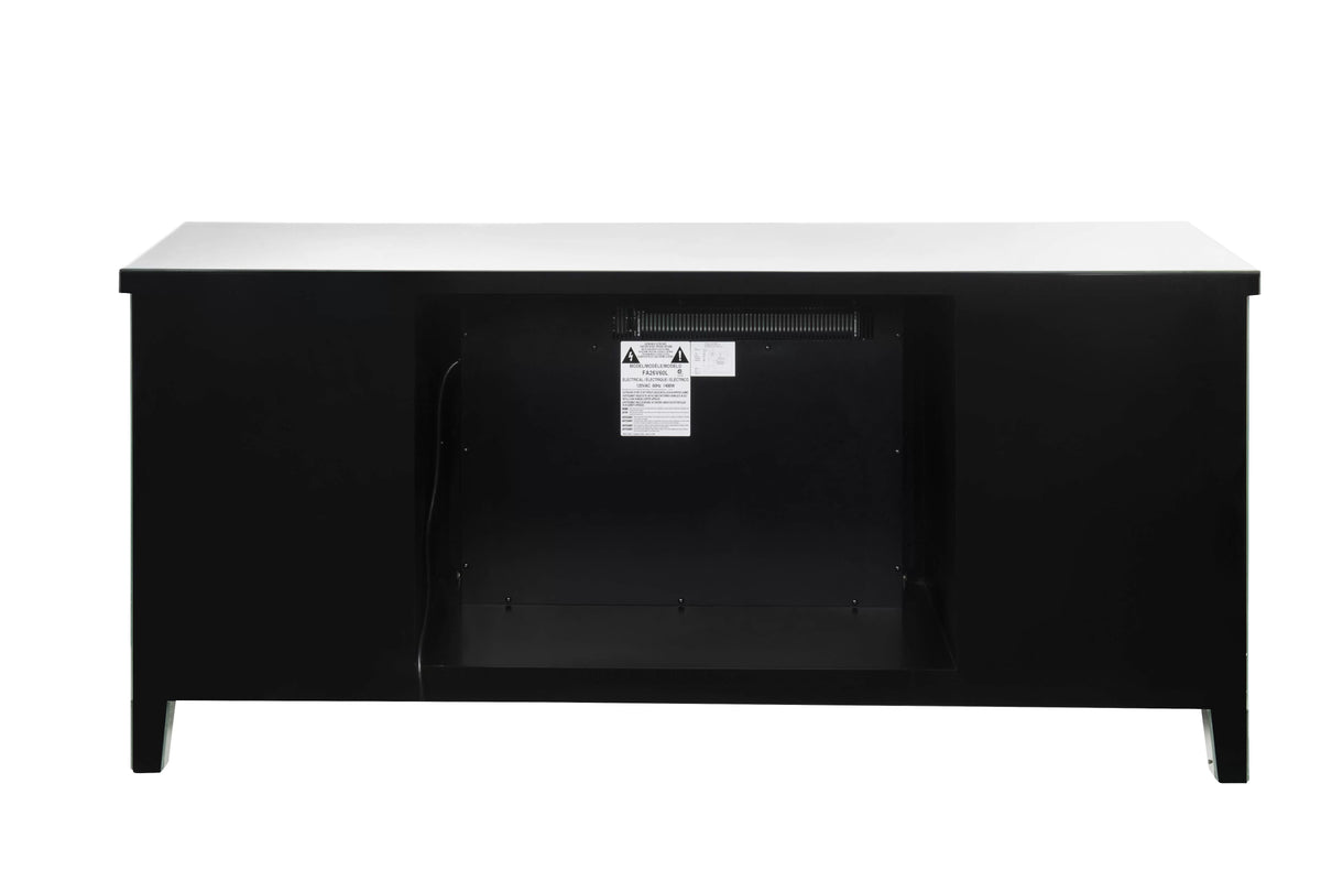 Mirrored TV Stand with Fireplace I40990