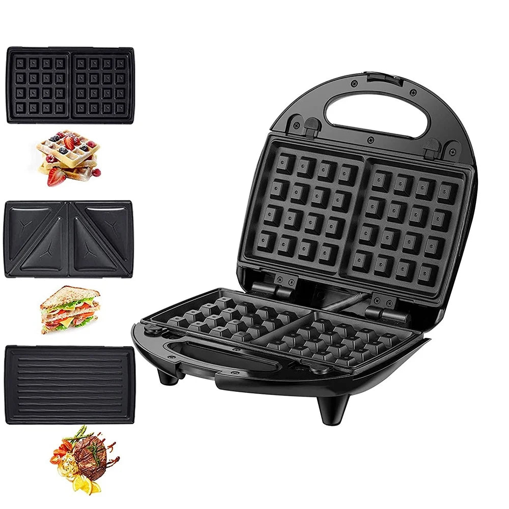 Stainless Steel Electric Baking Pan Sandwich Waffle Maker K326329
