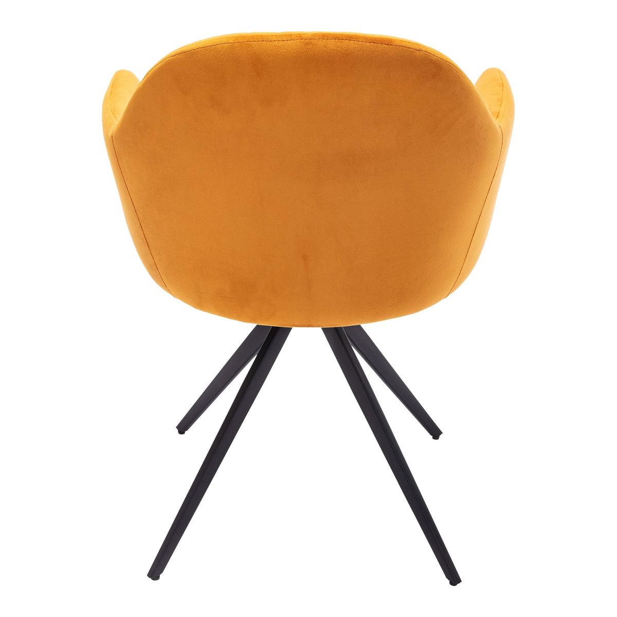 Cognac Velvet Swivel Arm Chair A132