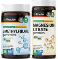 L-Methylfolate 60 Gummies & Magnesium Citrate 90 Gummies Q579