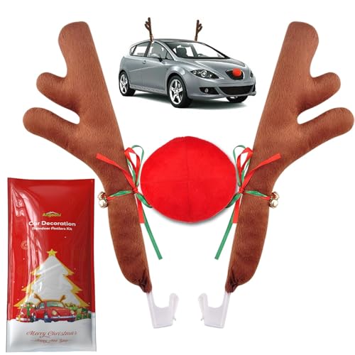 Car Reindeer Antler Kit with Tail Nose T89508