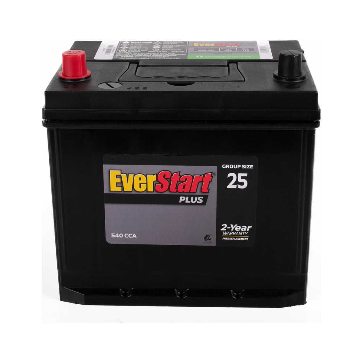 Lead Acid Automotive Battery Group Size 25 12 Volt 550 CCA R14300