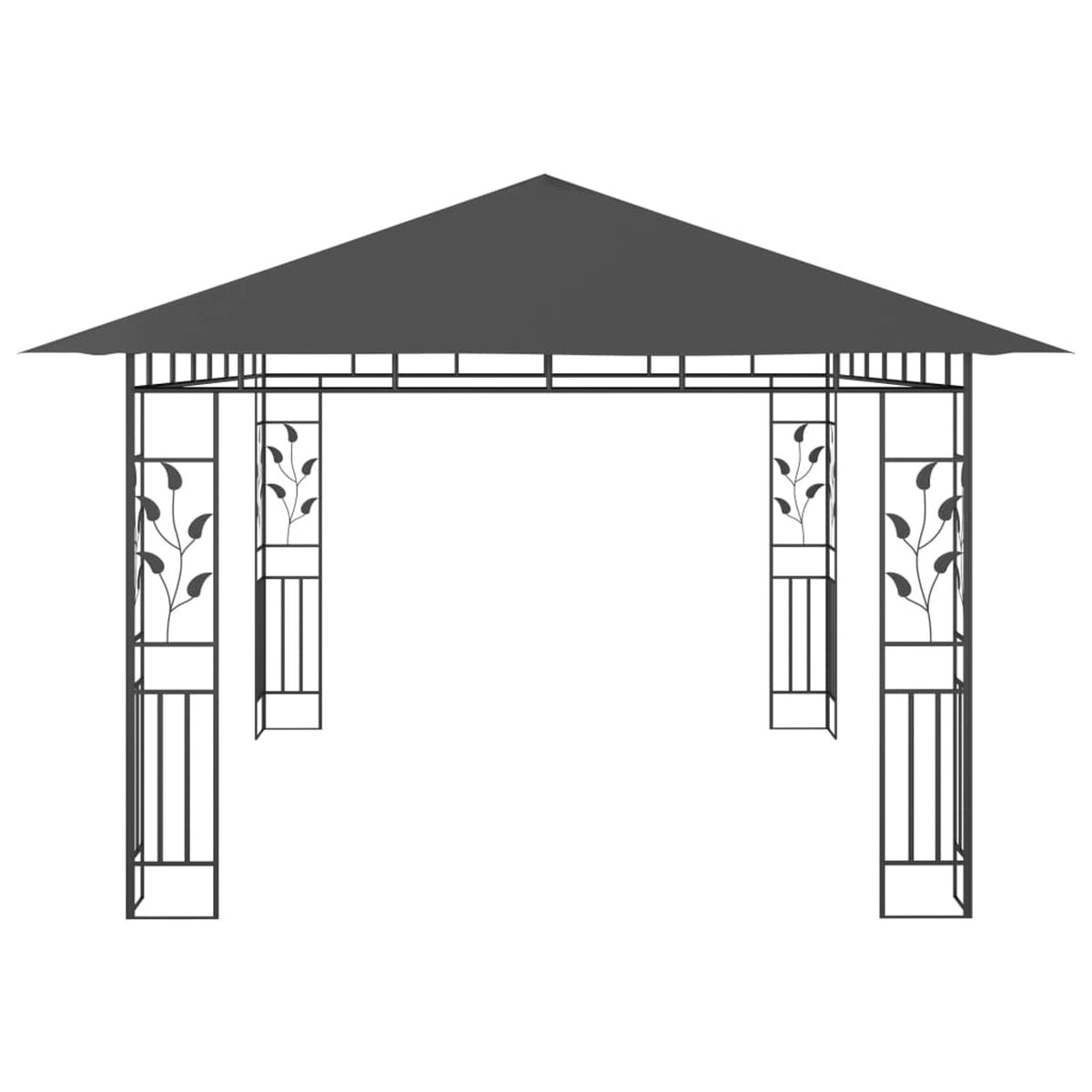 Gazebo with Mosquito Net 13.1'x9.8'x9' Anthracite V3573