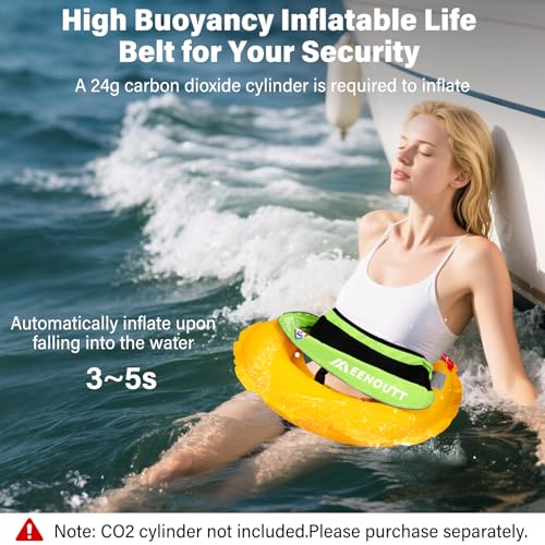 Automatic Inflatable Belt Pack Water Sports Jacket Waist Belt PFD J877