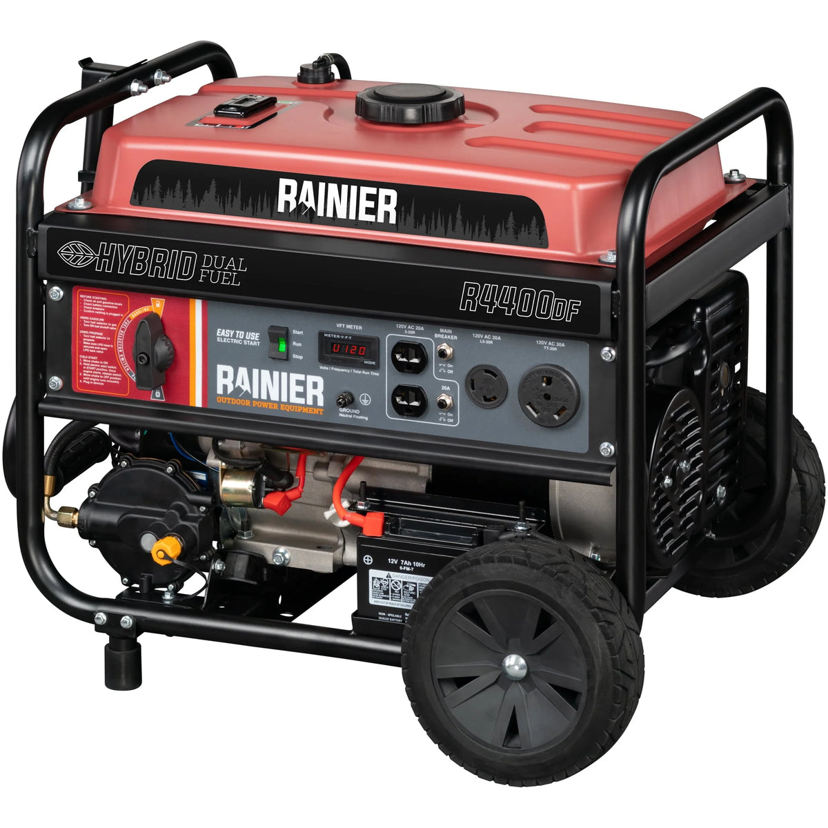 4400 Watt Dual Fuel Portable Generator with Electric Start I57004