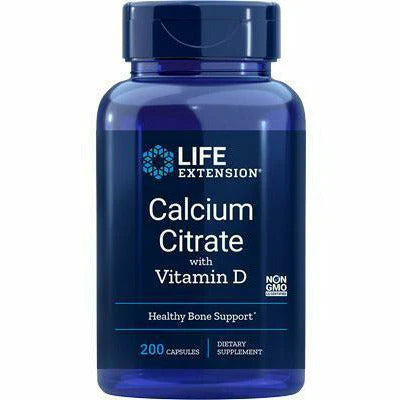 Calcium Citrate with Vit D 200 vegcaps T195