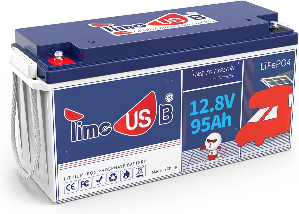 12V 200Ah Lithium Iron Phosphate Battery with 100A BMS, 2.56kWh J229837