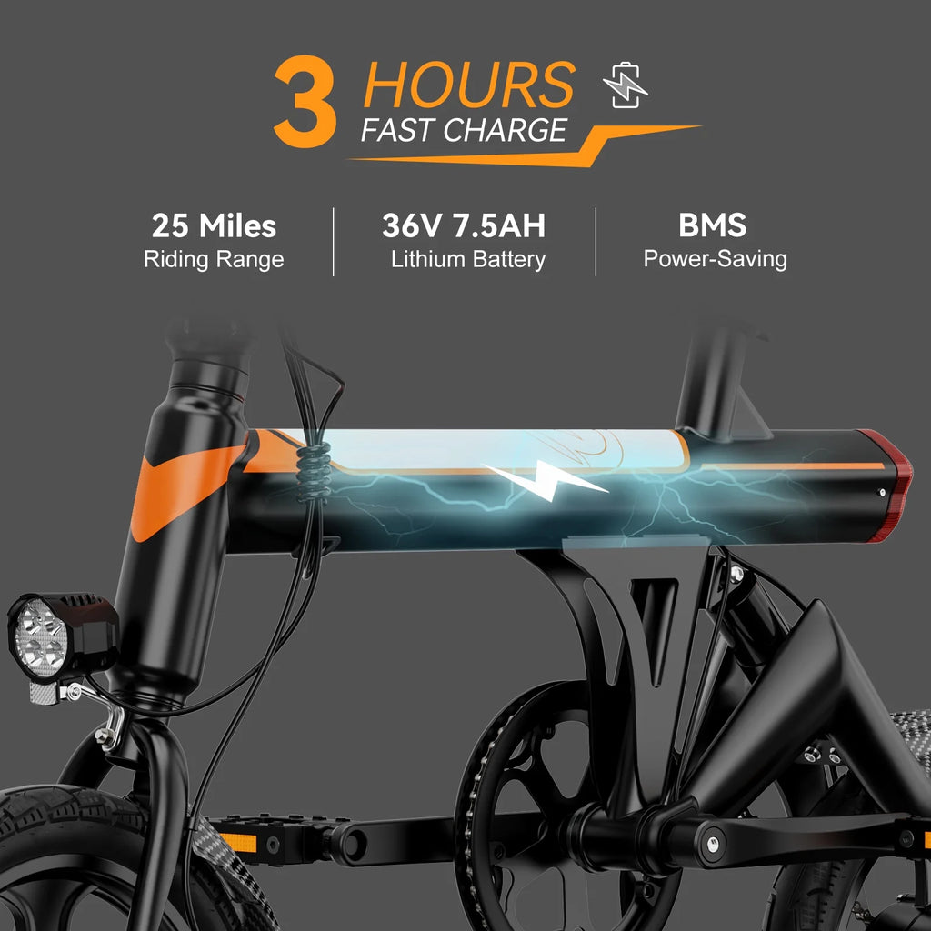 14 Folding Electric Bike with 350W Motor N1452