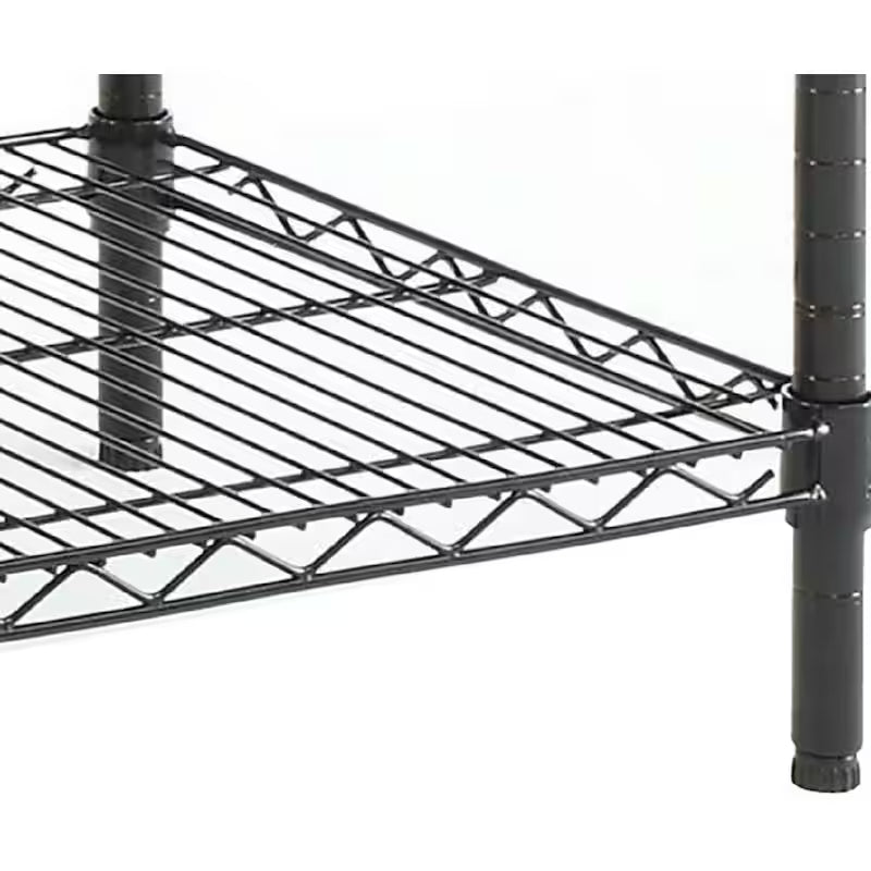 Black 6-Tier Steel Wire Shelving Unit G775866