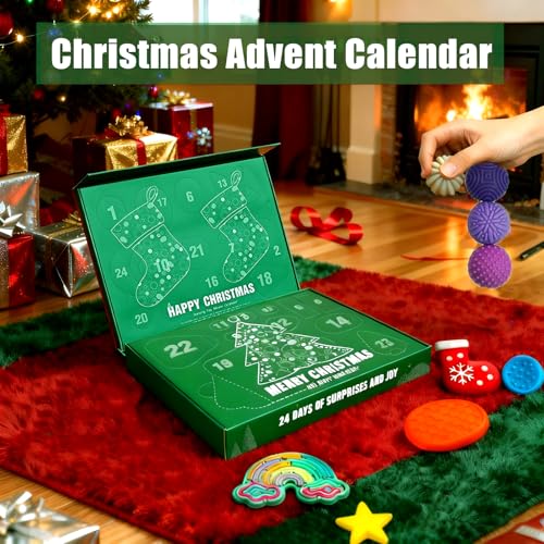 24 Days Countdown Fidget Toys Sensory Stone Set K31269