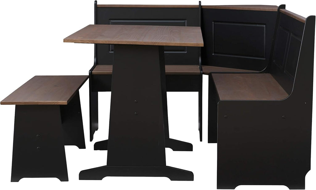 Black and Pecan Breakfast Dining Set G63451