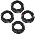 4 Pack 20 Foot 12 Gauge Speaker Cables F1916