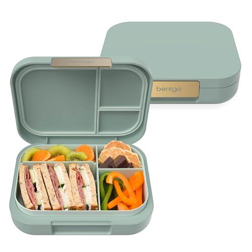 Dark Gray Bento Lunch Box, 3-4 Compartments, Leak-Resistant, 44 fl oz, BPA-Free H89106